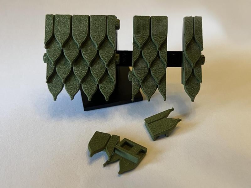 L E G︎︎ O compatible roof shingle - Leaf pattern︎︎