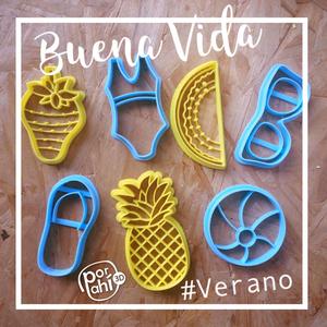 cookie cutters summer beach fruits set, cutters summer beach fruits