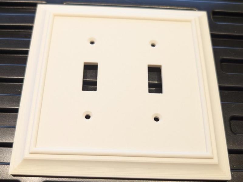 Decorative Double Switch Cover Plate - Oversized