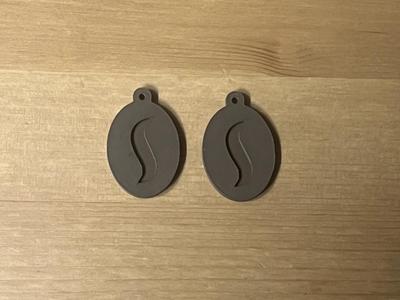 coffee bean earrings