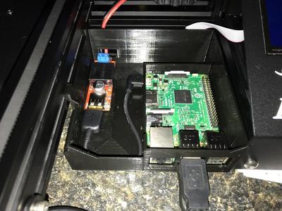 Ender 3 Tray with Raspberry Pi Case