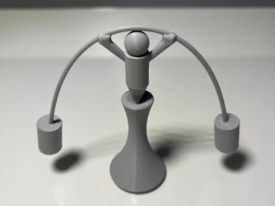 Balancing Man (demonstrating center of mass)