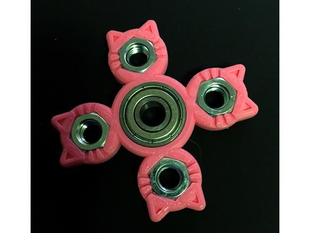 Quad Hex Nut Cat Spinner