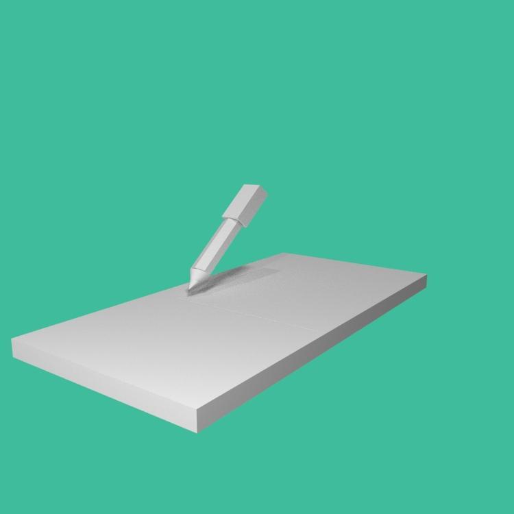 Copy of The Evan Pencil drawing a line