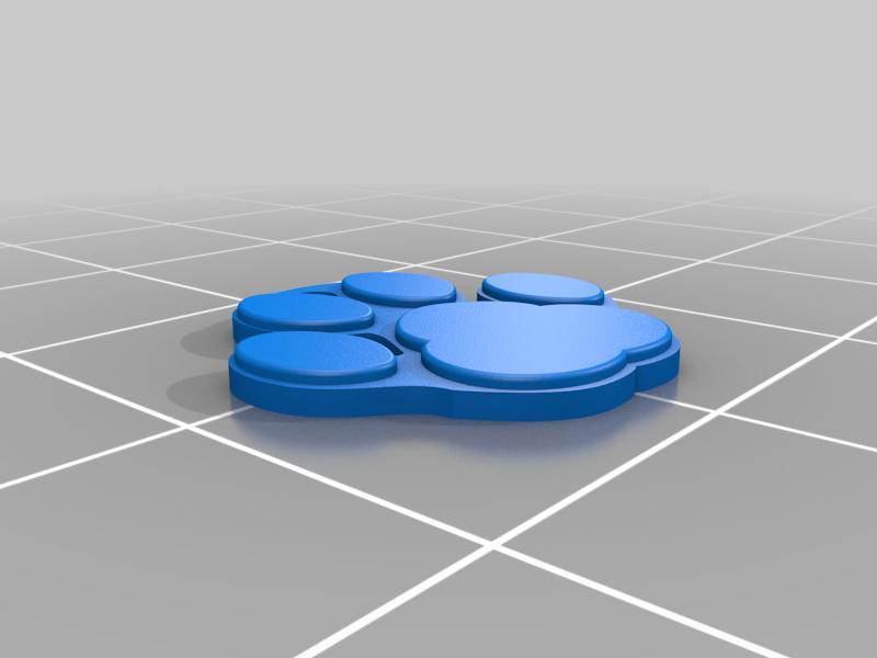 Paw Print Poop bag holder