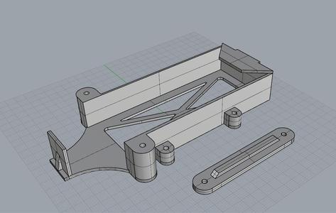 RC plane battery frame