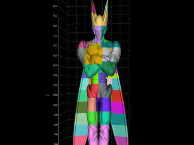 Life-Size Cell Final Form Dragonball 3D Model 
