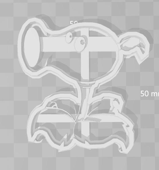 Peashooter plants vs zombie cookie cutter