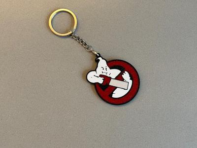 Ghost with saw keychain