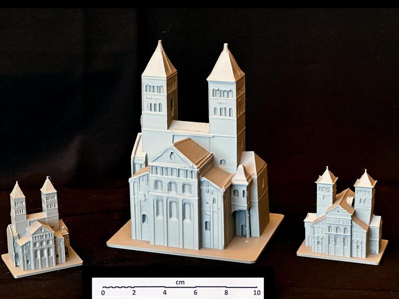 Model of Murbach Abbey (Haut-Rhin)