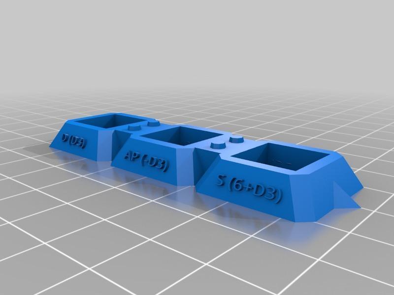 Obliterator Fleshmetal Guns Dice Template