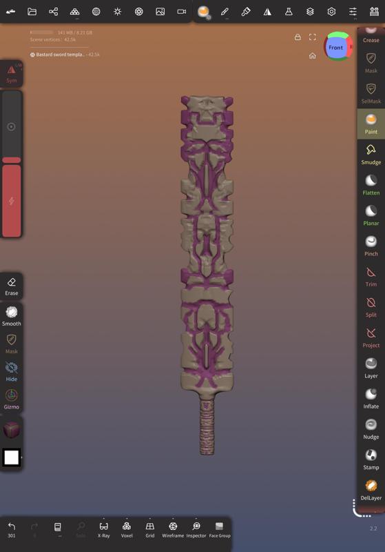 Aztek long sword - Prototype design