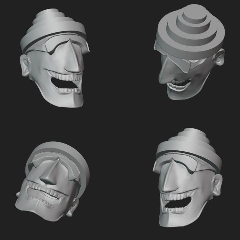 CONE HEAD MASK STL FILE | CONE HEAD MASK DIGITAL FILE