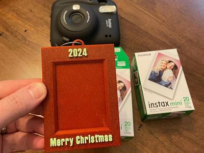 Christmas Ornament Picture Fram - Instax Mini