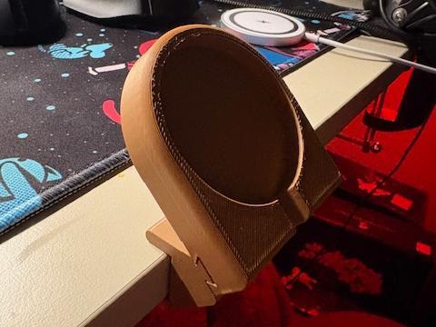 Wireless charger holder for desk mount