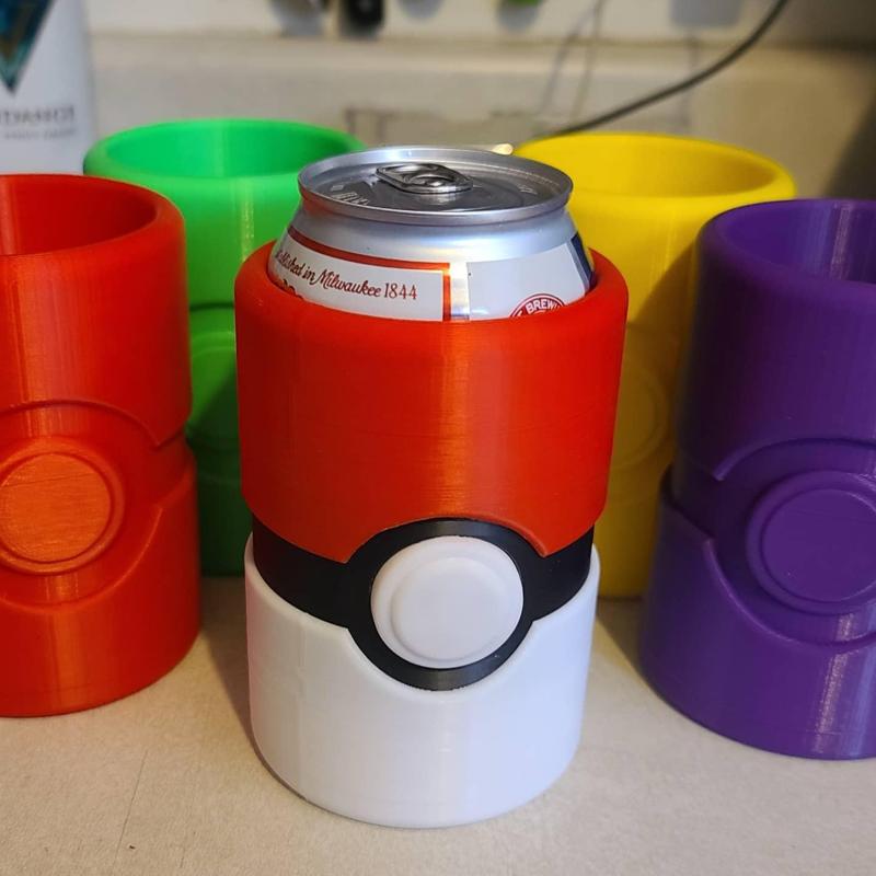 Pokeball Can Koozie - Commercial License