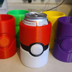 Pokeball Can Koozie - Commercial License