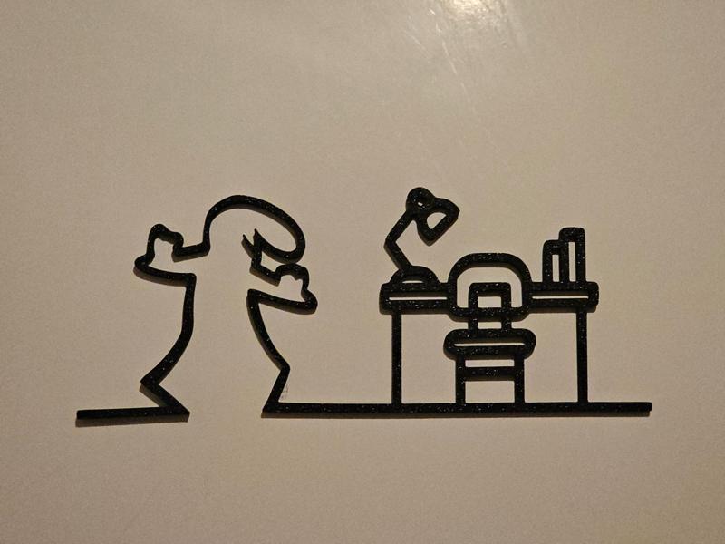 The Line (La Linea) - Office Sign