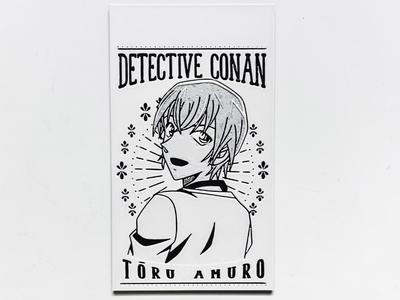 Detective Conan Character Bookmark (Refrigerator Magnet) Series II - Amuro Tooru