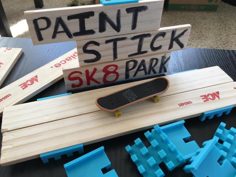 Paint Stick Skate Park - All Pieces