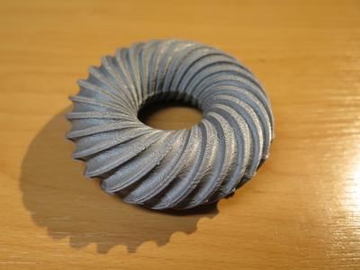 Spiral torus - half, full, flat bottom