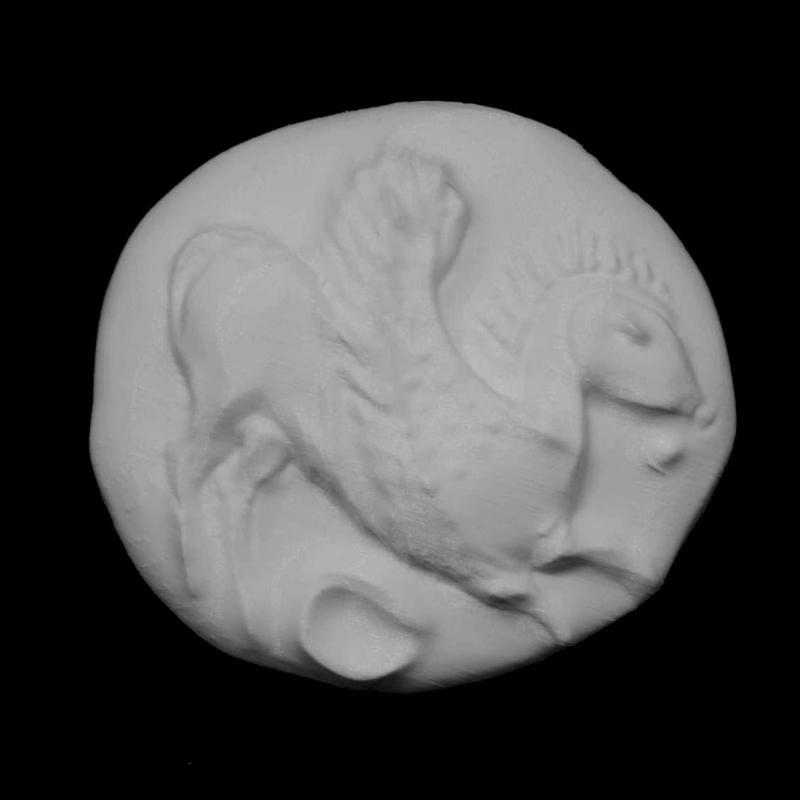 Silver stater coin from Corinth at The British Museum, London