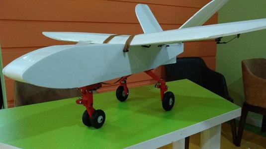 Rear landing gear for KT airplane