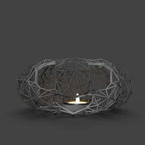 Halloween Jack-O Lantern Wire Art Home Decor Sculpture for tea light - 3D file for resin printing