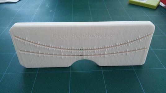 Scoliometer for the scoliosis