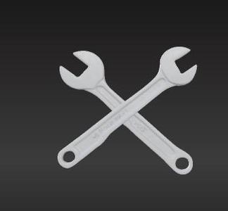 Machinable Wrench Model for CNC – Textured Handle, Functional Design