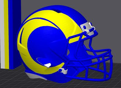 Los Angeles Rams Football Helmet 
