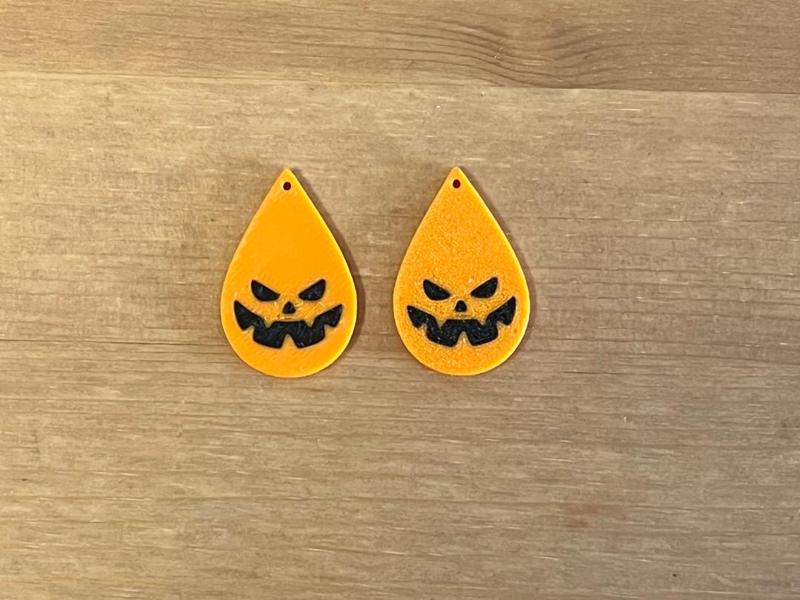 pumpkin earrings