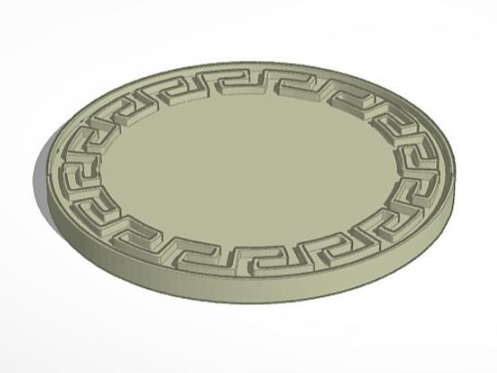 Greek coaster