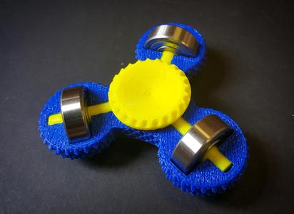 Knurled Tri-Side Spinner w/ 608 Bearings!
