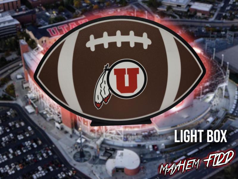 Utah Utes Football LED Light - Wall or Desk Stand