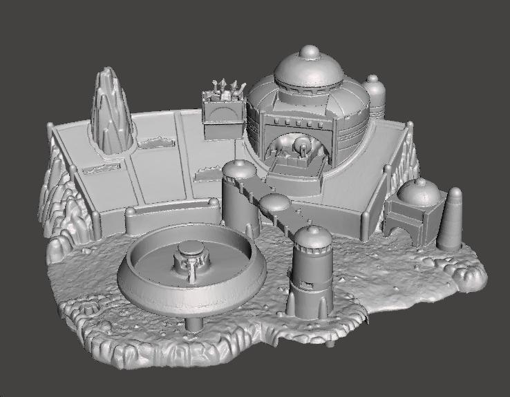 SW MOS ESPA DIORAMA VINTAGE FIGURE MODEL RACE SCENE 90s