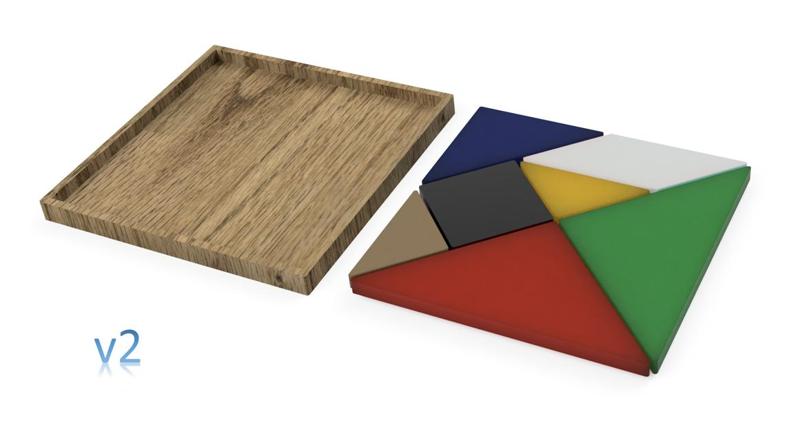 Montessori Square Origami Puzzle Toy