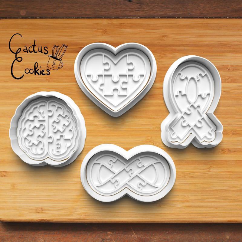 Autism Awareness Cookie Cutter set 0869