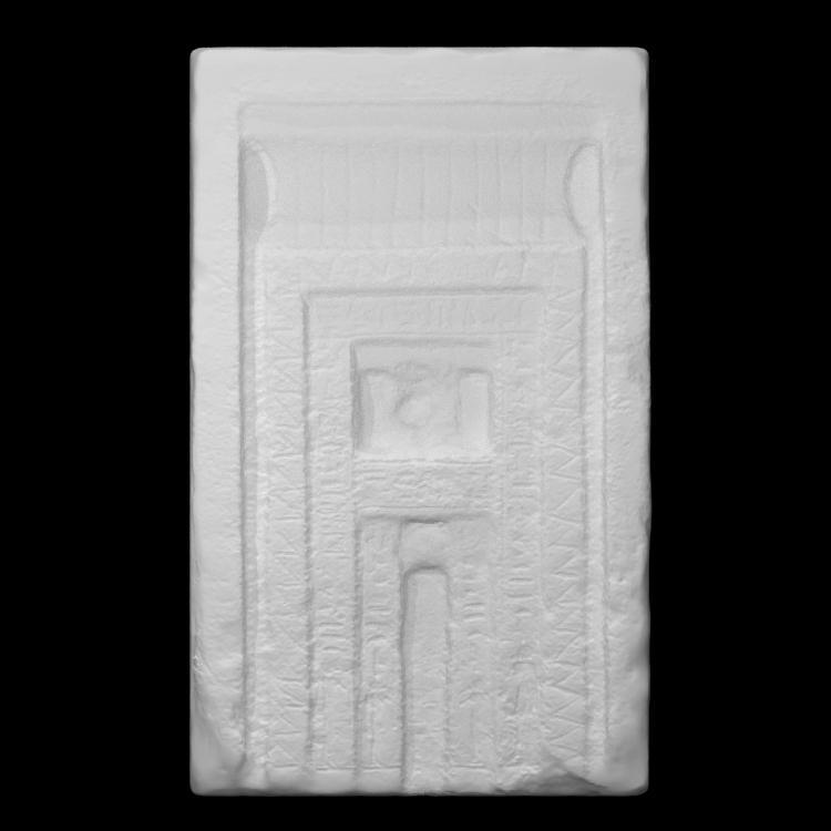 Door shaped funerary stele of a priestess of the Goddess Hathor