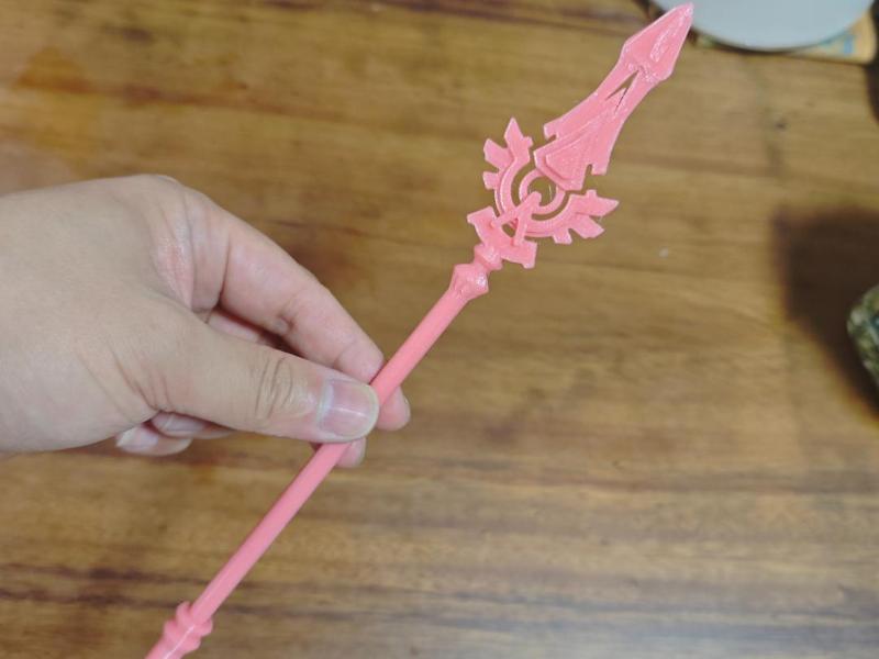 Genshin Impact Polearm Weapon, Multipart, Easy to Print Without Supports, Assemblable, Paintable, Sturdy, Scalable, Cosplay Prop Weapon Model, Children's Toy