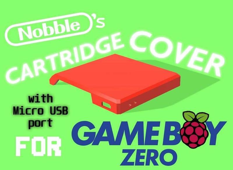 Gameboy Zero Cartridge Cover w/ Micro USB Port
