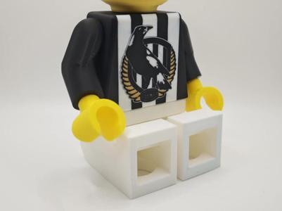 AFL Brick Man - Collingwood Magpies (500%)
