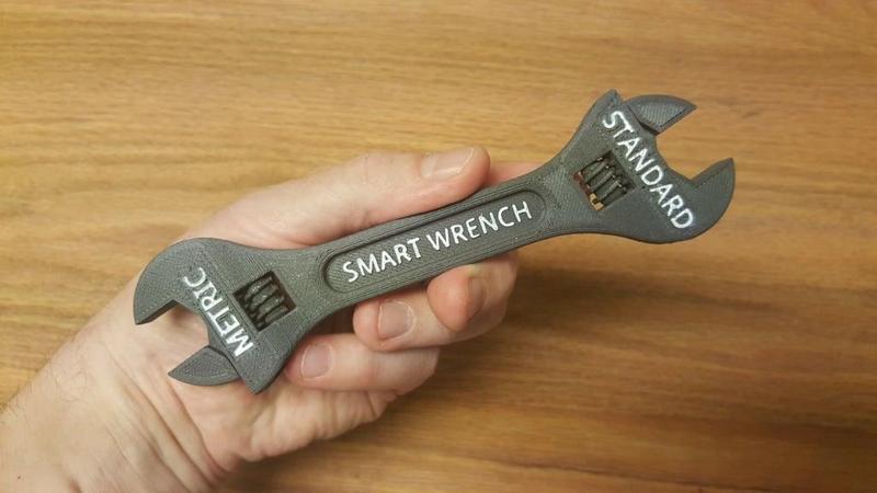 Fully assembled 3D printable SMART wrench