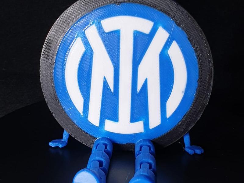 Inter Milan shield with flexi legs