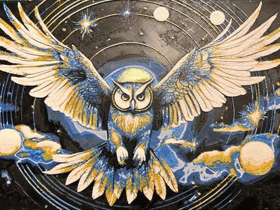 Hueforge Cosmic Owl