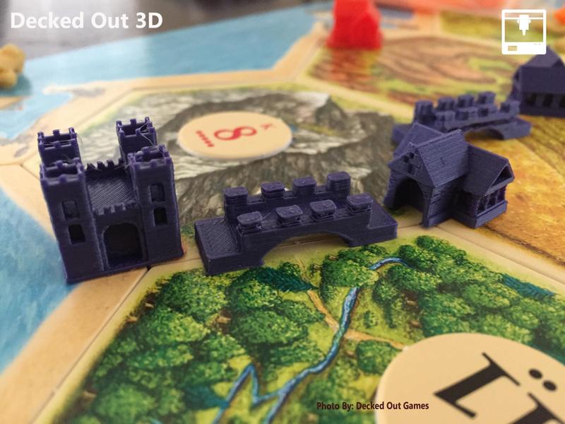 Gothic MidEvil Theme Player Set / Settlers of Catan