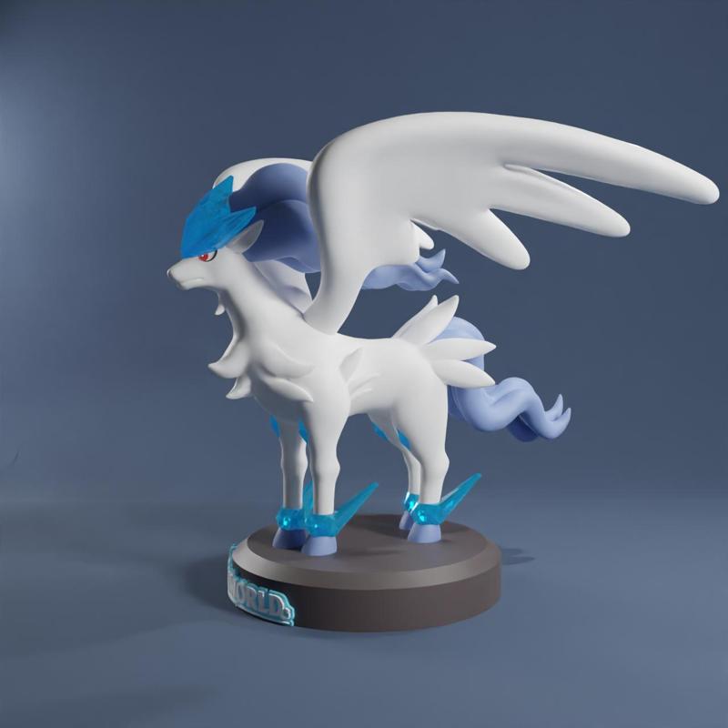 PALWORLD FROSTALLION FIGURE - STL parts & 3mf Multicolor