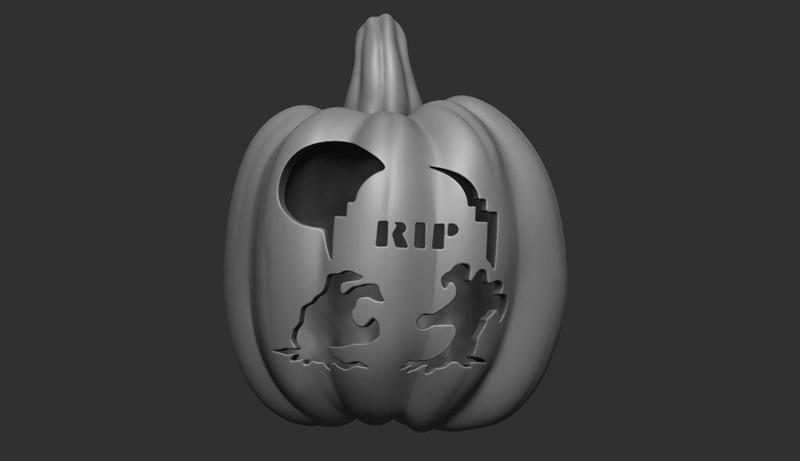 Pumpkin lamp