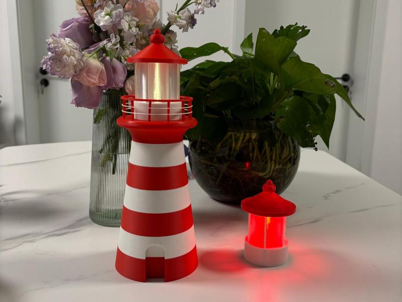 Lighthouse-shaped lamp (compatible with candle lamps kc-008, 017, 018)