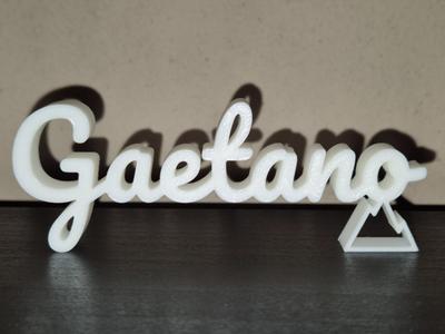 Gaetano Name Sign Display Decor